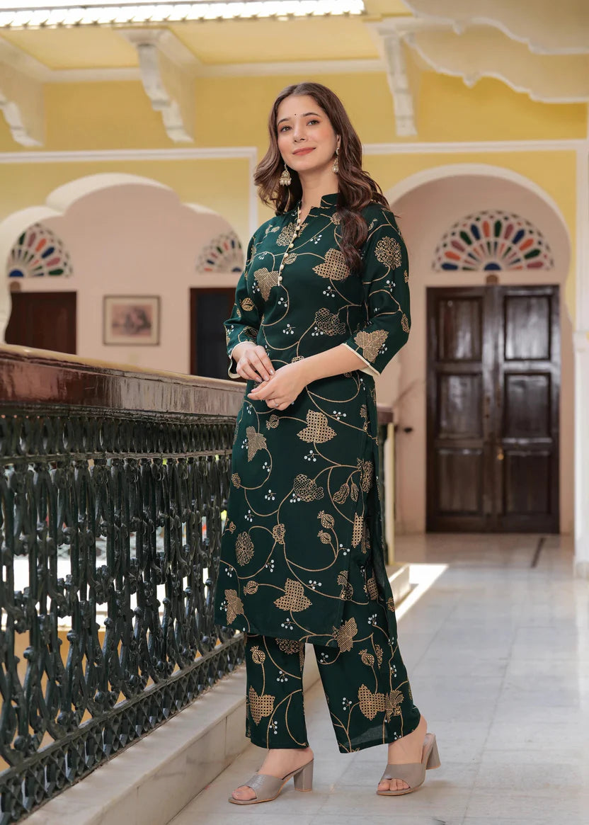 Mira Royal Viscose Rayon Kurta Palazzo Set