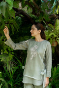 Basil Green Linen Co-ord Set
