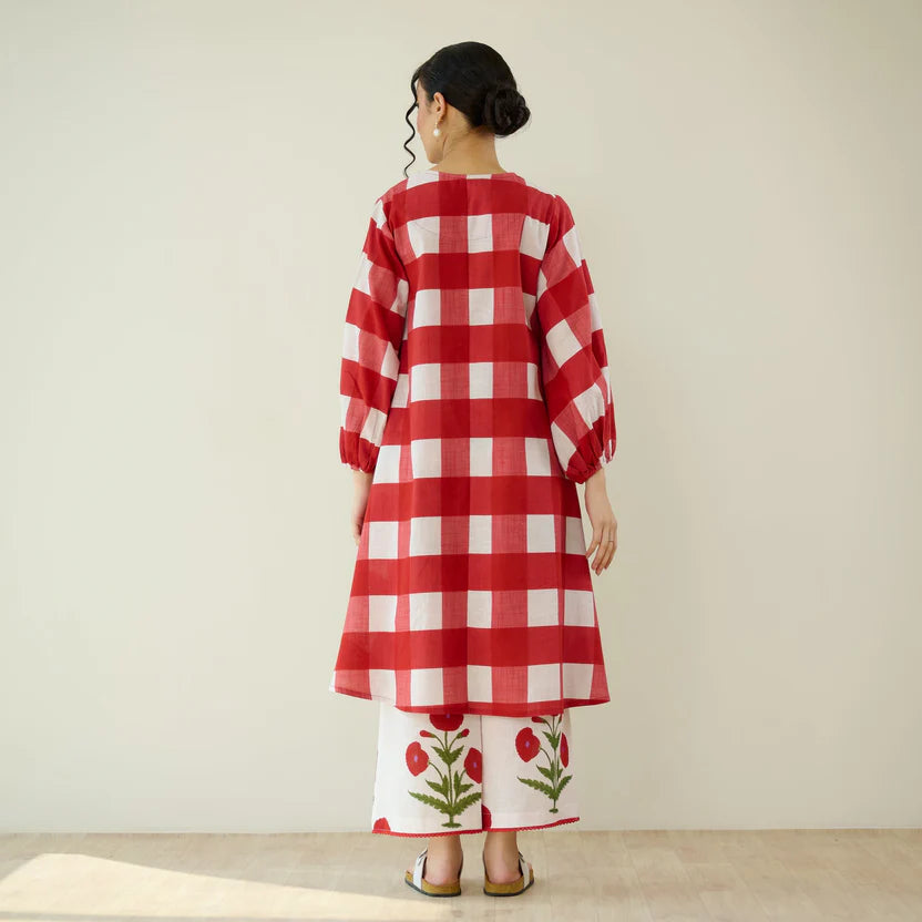 Aarohi Floral Pure Cotton Kurti Set