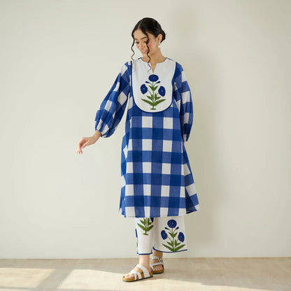 Aarohi Floral Pure Cotton Kurti Set