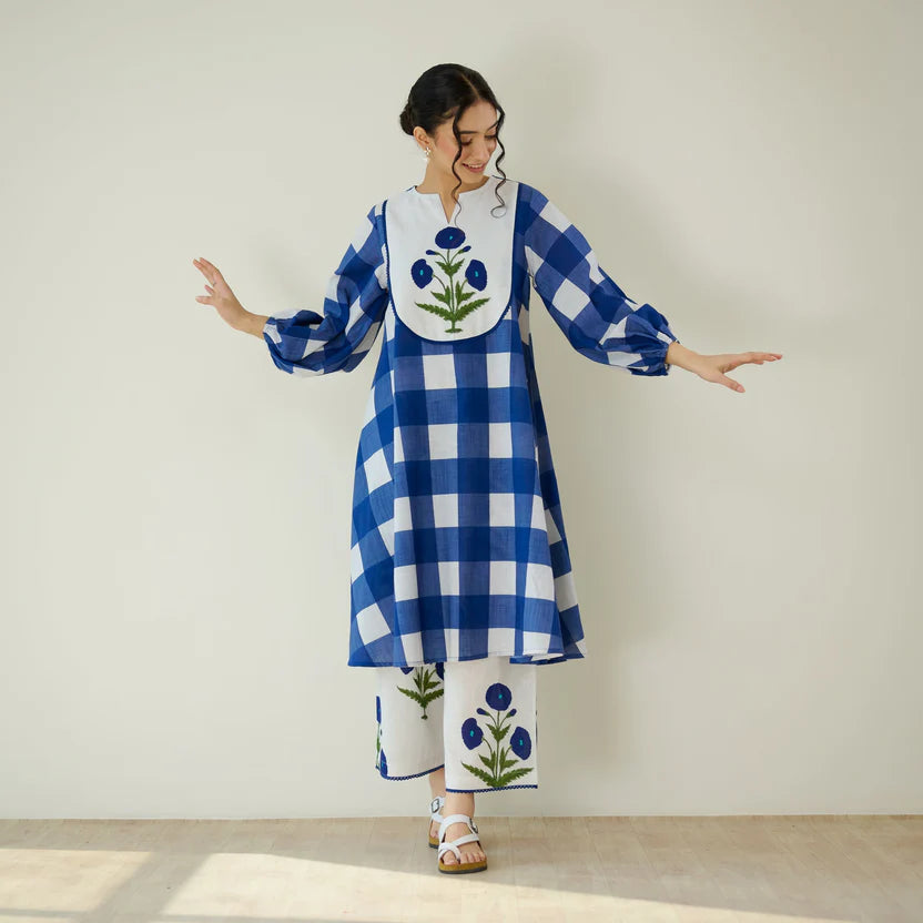 Aarohi Floral Pure Cotton Kurti Set